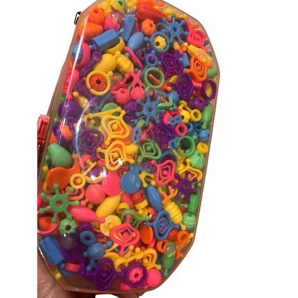 Children's Beading Toy Kit Cordless Pop Snap Together Beads with Storage Box - Picture 13 of 13